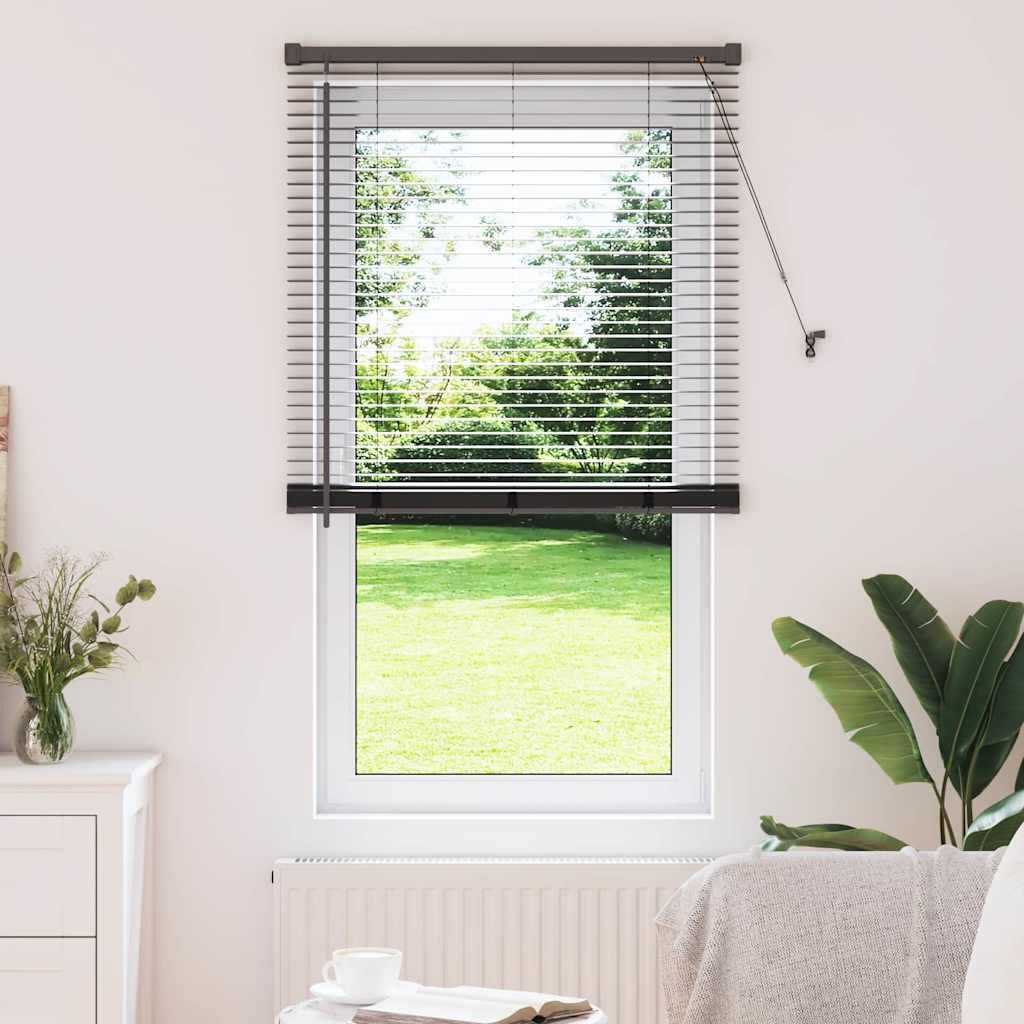 Aknaruloo kardinatega Muu Must 80 x 175 cm Alumiinium