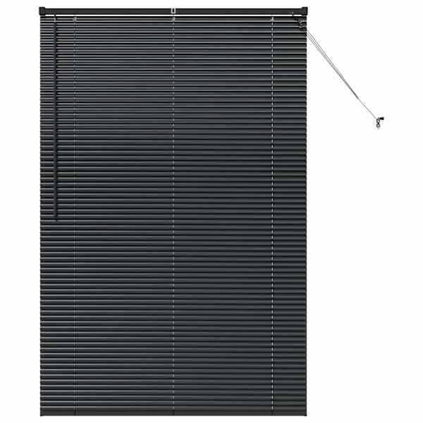 vidaXL Venetsi Rulood Must 175 x 110 cm Alumiinium