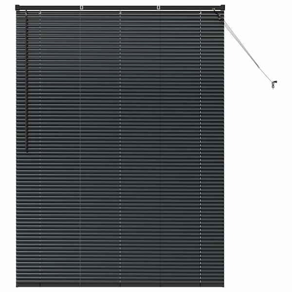 vidaXL Venetsi Rulood Must 175 x 125 cm Alumiinium