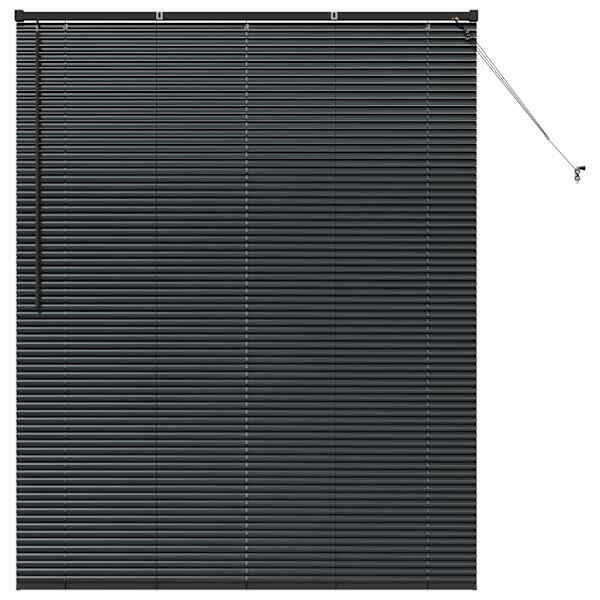 vidaXL Venetsi Rulood Must 175 x 150 cm Alumiinium