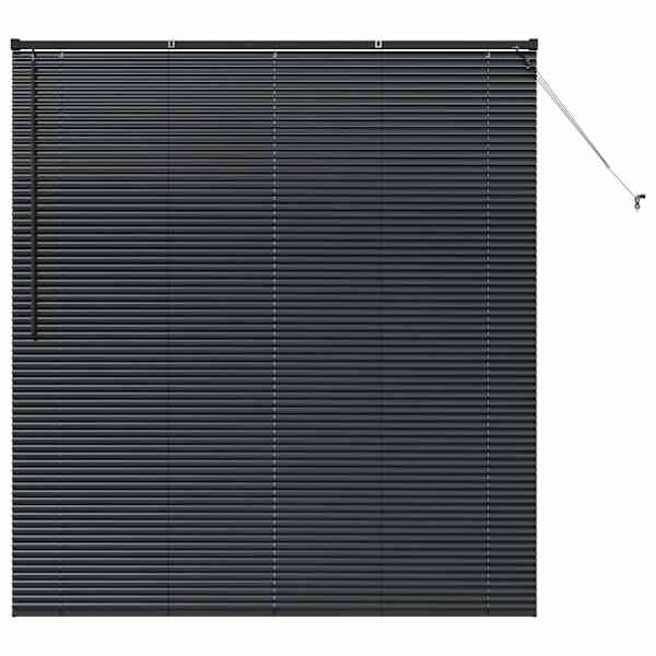 vidaXL Venetsi Rulood Must 175 x 155 cm Alumiinium