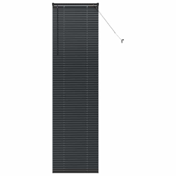 vidaXL Venetsi Rulood Must 220 x 65 cm Alumiinium