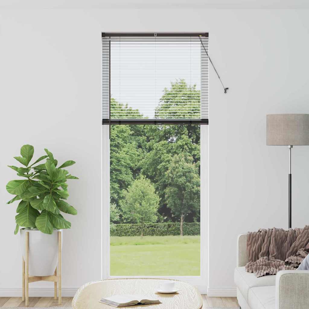 Aknaruloo kardinatega Muu Must 80 x 130 cm Alumiinium