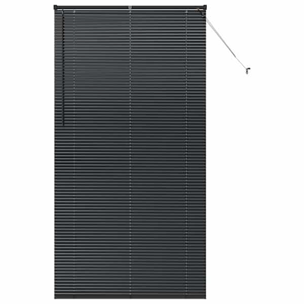 vidaXL Venetsi Rulood Must 220 x 110 cm Alumiinium