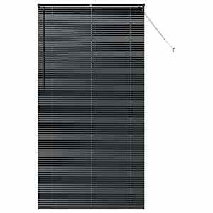 Žaluziové rolety Černá 220 x 115 cm Hliník - obrázek 2