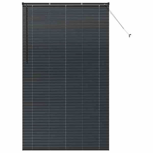 vidaXL Venetsi Rulood Must 220 x 135 cm Alumiinium