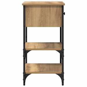 Noční skříňka 2 pcs Hnědá 33,5 x 36 x 70 cm Dřevěný materiál - obrázek 8