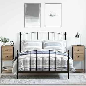 Nočna omarica s predalom 2 pcs artisan hrast 32 x 42 x 70 cm