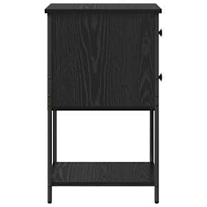 Noční skříňka 2 pcs Černý dub 32 x 42 x 70 cm Kompozitní dřevo - obrázek 8