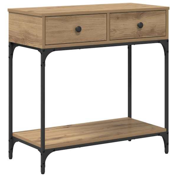 vidaXL Konsoollaud k&auml;sit&ouml;&ouml;tamm 75 x 34,5 x 75 cm Tehispuit
