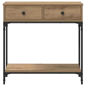 Konzolový stolek dub artisan 75 x 34,5 x 75 cm Kompozitní dřevo - obrázek 6