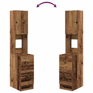 Kuchyňský bufet se zásuvkou Staré dřevo 32 x 50 x 180 cm - obrázek 12