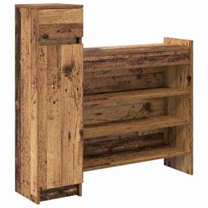 vidaXL Kinga kapp 100,5 x 28 x 100 cm Tehispuit Vana puit