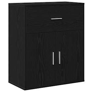 Servírovací skříň Černý dub 60 x 31 x 70 cm kompozitní dřevo - obrázek 2