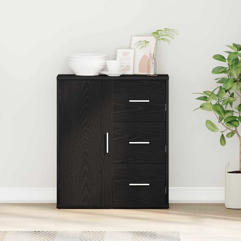 Servírovacia skriňa Čierny dub 60 x 31 x 70 cm Kompozitné drevo 871407
