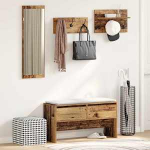 Komplet pohištva za predsobo 4 pcs Star les Konstruiran les