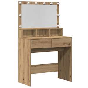 vidaXL Riietumislaud K&auml;sit&ouml;&ouml;puu 80 x 41 x 134,5 cm Tehispuit