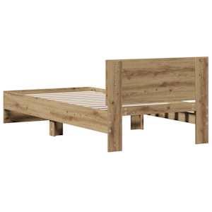 Rám postele s čelo Artisanový dub 75 x 190 cm Kompozitní dřevo - obrázek 7