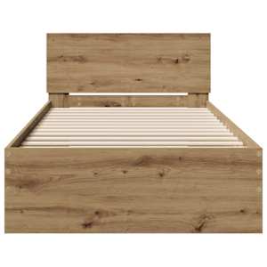 Rám postele s čelo Artisanový dub 75 x 190 cm Kompozitní dřevo - obrázek 5