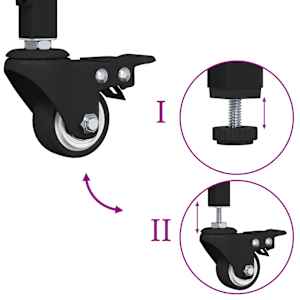 Kuchyňský vozík Artisanový dub 87,5 x 39 x 84,5 cm - obrázek 12