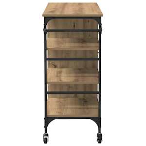 Kuchyňský vozík Artisanový dub 87,5 x 39 x 84,5 cm - obrázek 8