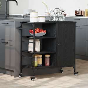 Kuhinjski voziček Črna Orehovina 87.5 x 39 x 84.5 cm