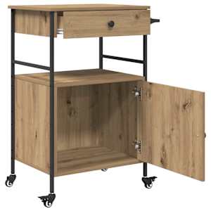 Kuchyňský vozík Artisanový dub 56 x 43 x 89,5 cm - obrázek 5