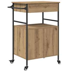 Kuchyňský vozík Artisanový dub 56 x 43 x 89,5 cm - obrázek 9