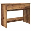 vidaXL Kosmeetikatabel sahtliga peegliga Vana puit 100 x 45 x 76 cm