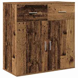 Servírovací skříň Staré dřevo 78 x 38 x 80 cm kompozitní dřevo - obrázek 2