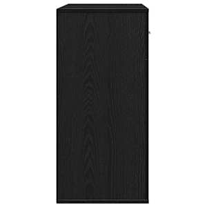 Servírovací skříň Černý dub 78 x 38 x 80 cm kompozitní dřevo - obrázek 7