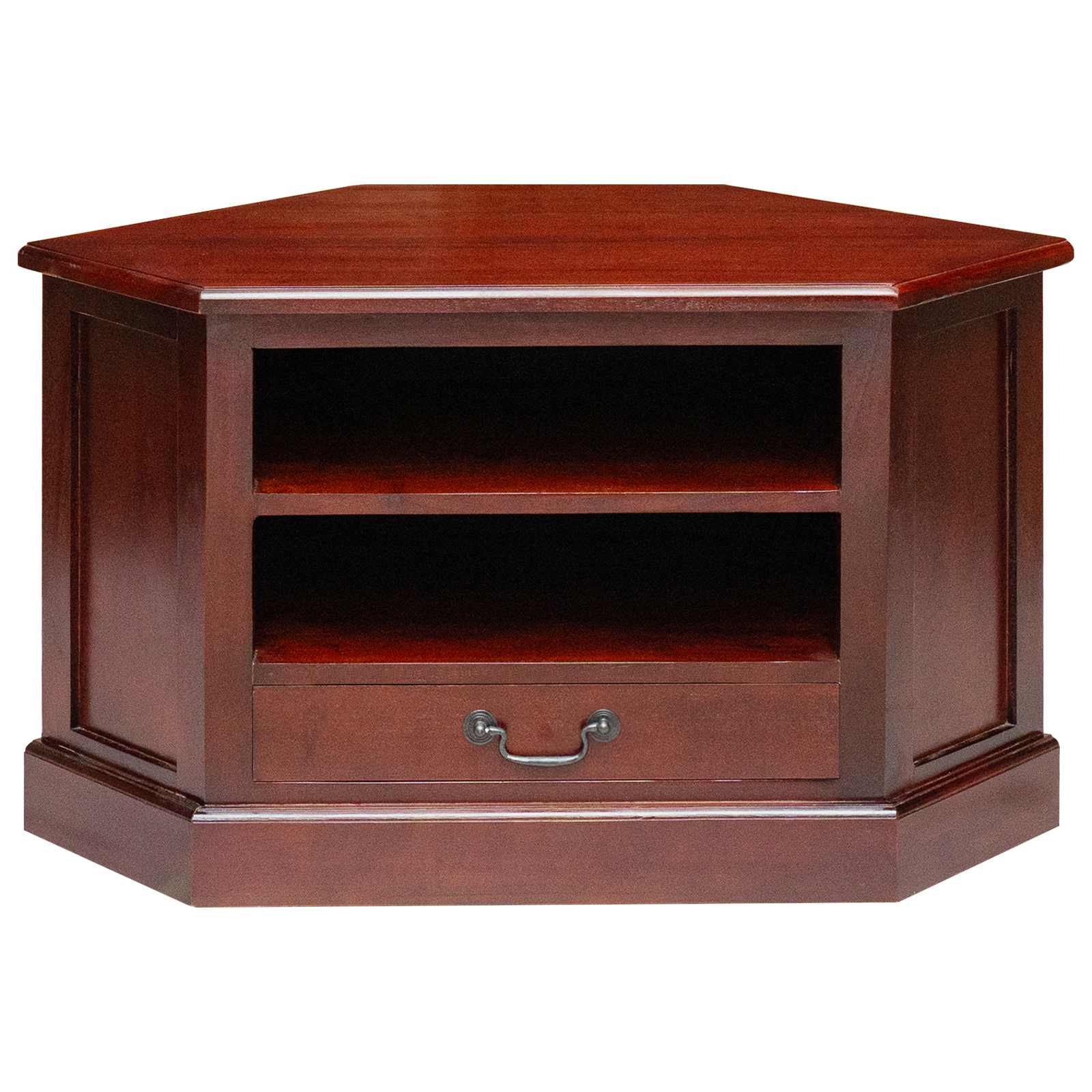 HoekTVKast met lade Bruin 79 x 40 x 46 cm Massief Mahoniehout image 5