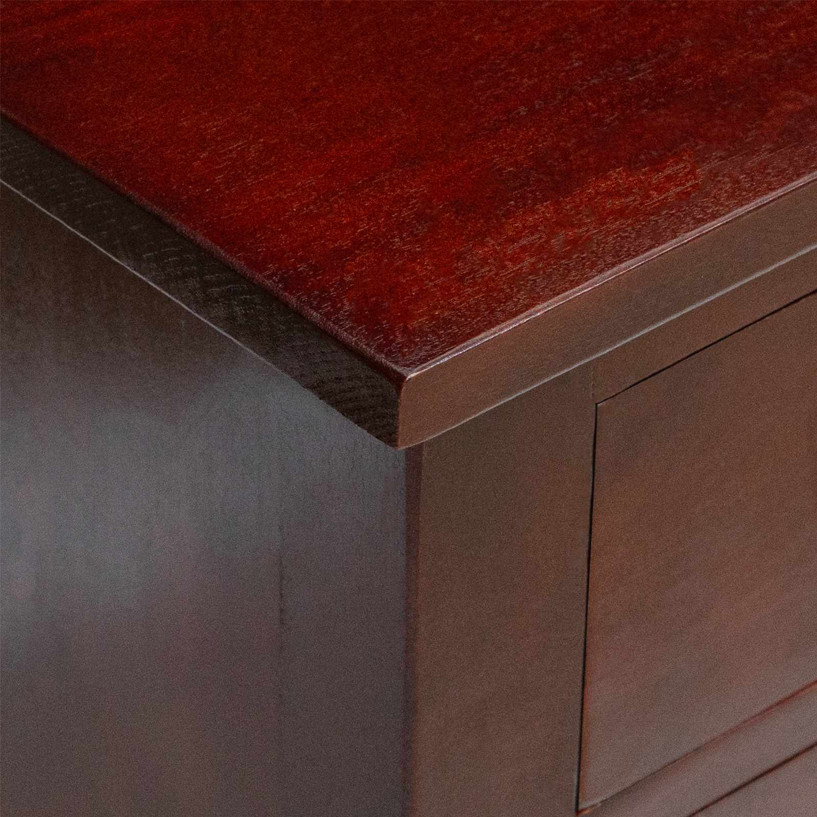 TV-kaappi Ruskea 100 x 40,5 x 46 cm Kiinteää mahonkipuuta - Image 9