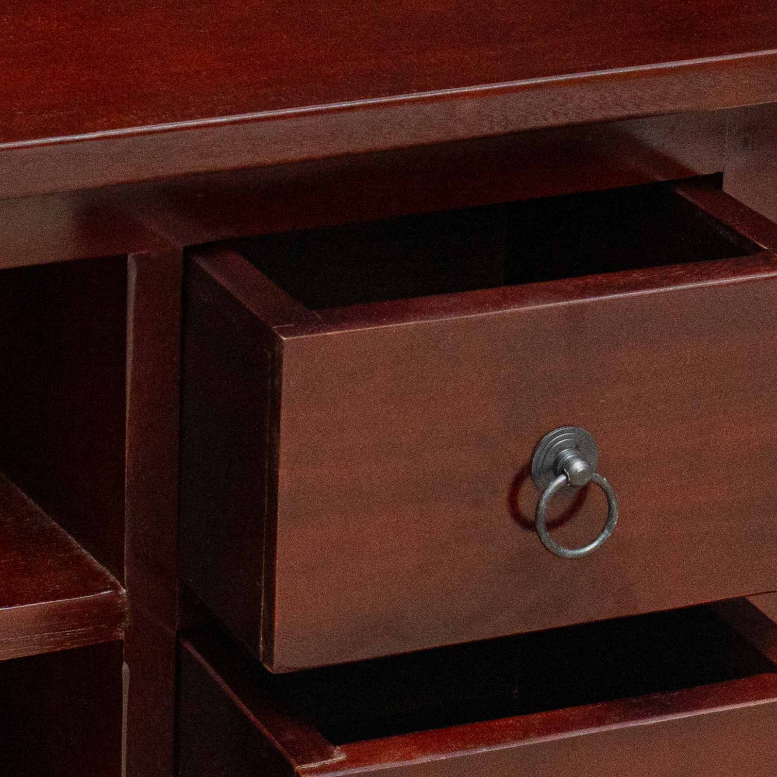 TV-kaappi Ruskea 100 x 40,5 x 46 cm Kiinteää mahonkipuuta - Image 10