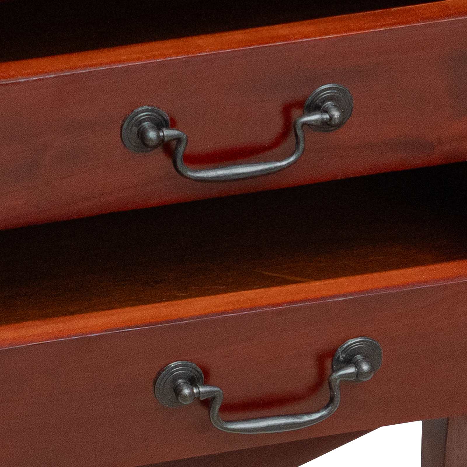 Bijzettafel Bruin 60,5 x 30 x 61 cm Massief Mahoniehout image 9