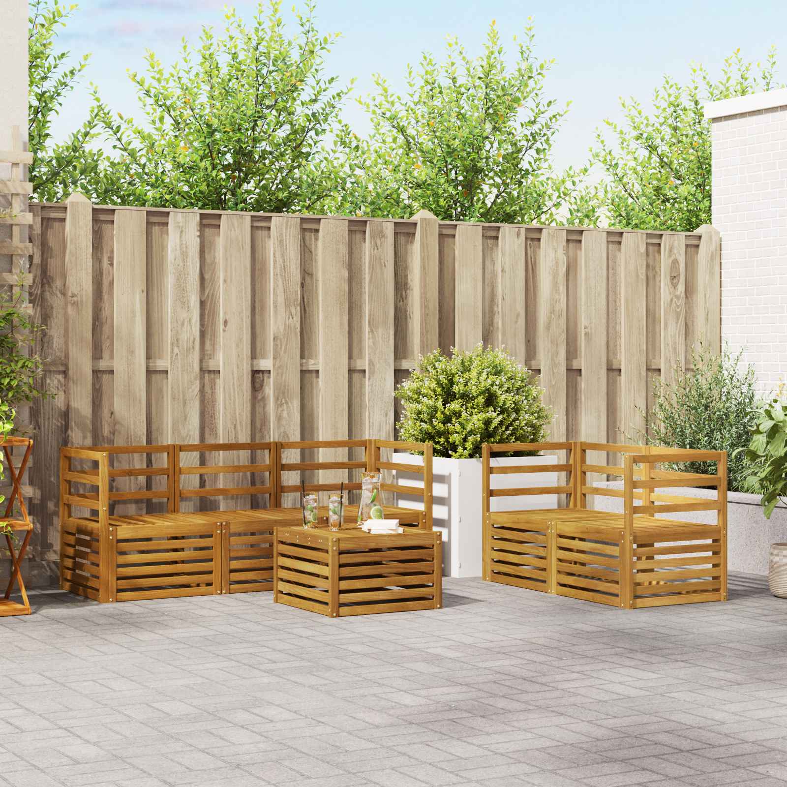 Sofa-Sets Massief Acaciahout image 1