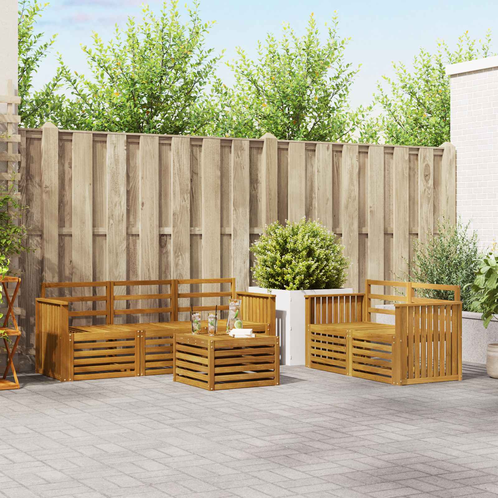 vidaXL Sofagarnituren Massivholz Akazie