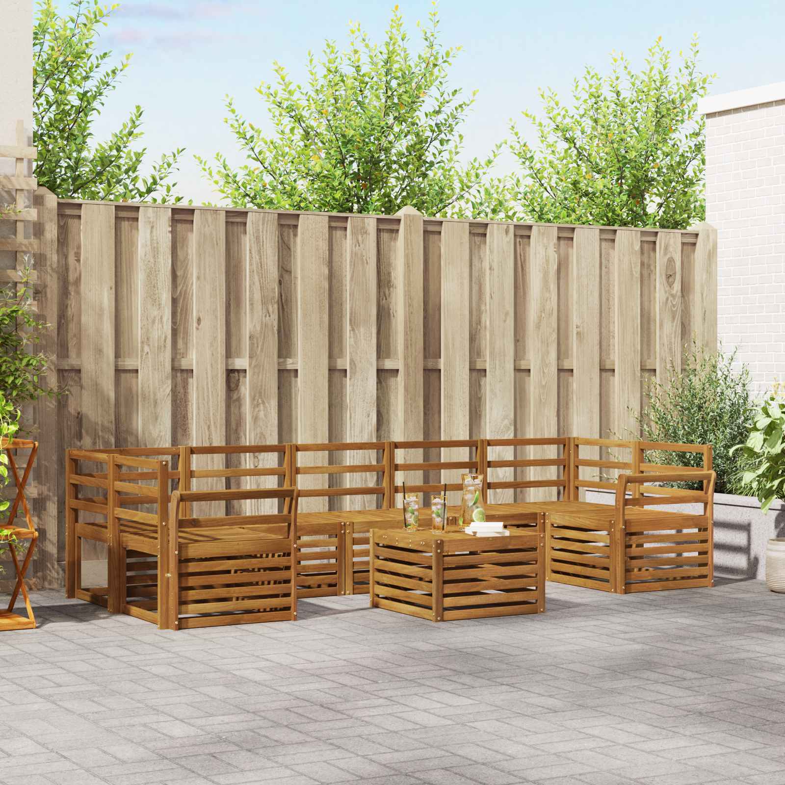 Sofa-Sets Naturel Massief Acaciahout