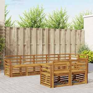 Sedežne garniture 8 pcs Naravna Masiven les akacije