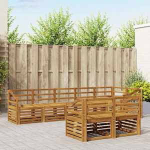 Sedežne garniture 8 pcs Naravna Masiven les akacije