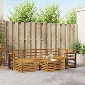 Sedežne garniture Naravna Masiven les akacije