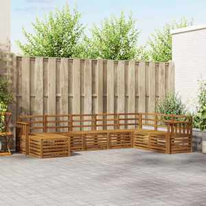 Sedežne garniture 8 pcs Naravna Masiven les akacije