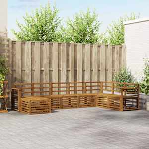 Sedežne garniture 8 pcs Naravna Masiven les akacije