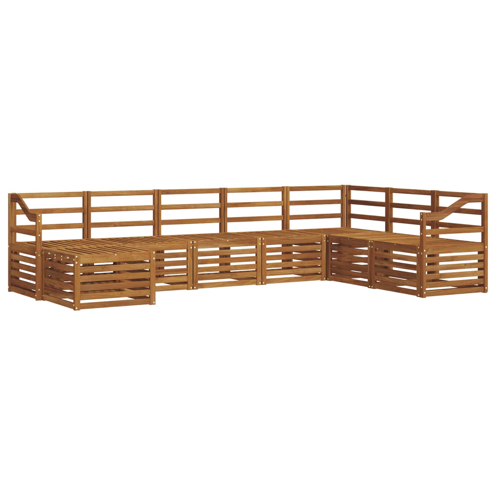 Sofa-Sets 8 pcs Naturel Massief Acaciahout image 3