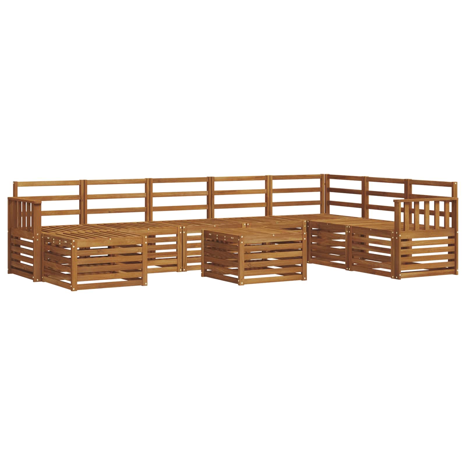 Sofa-Sets Naturel Massief Acaciahout image 2