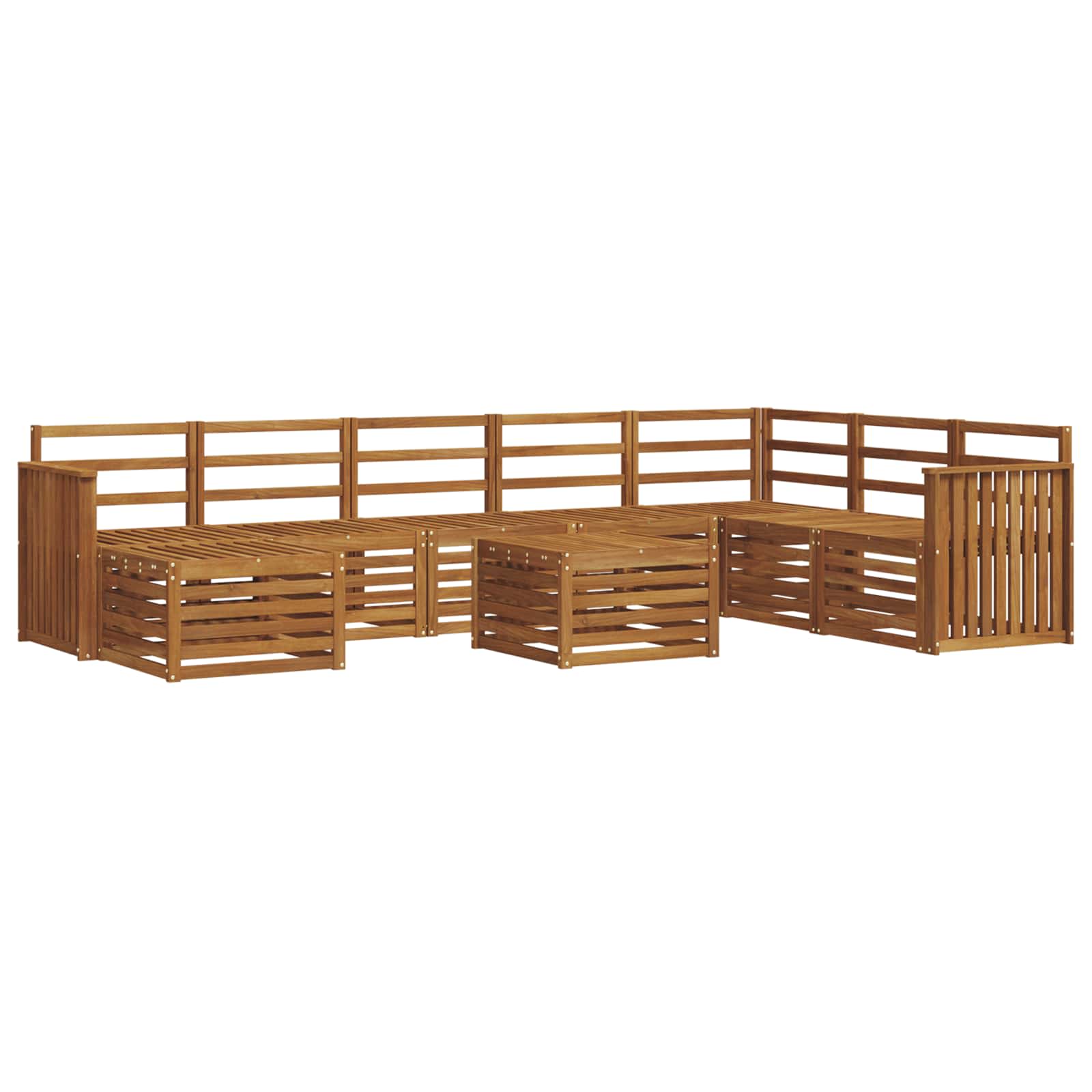 Sofa-Sets Naturel Massief Acaciahout image 2