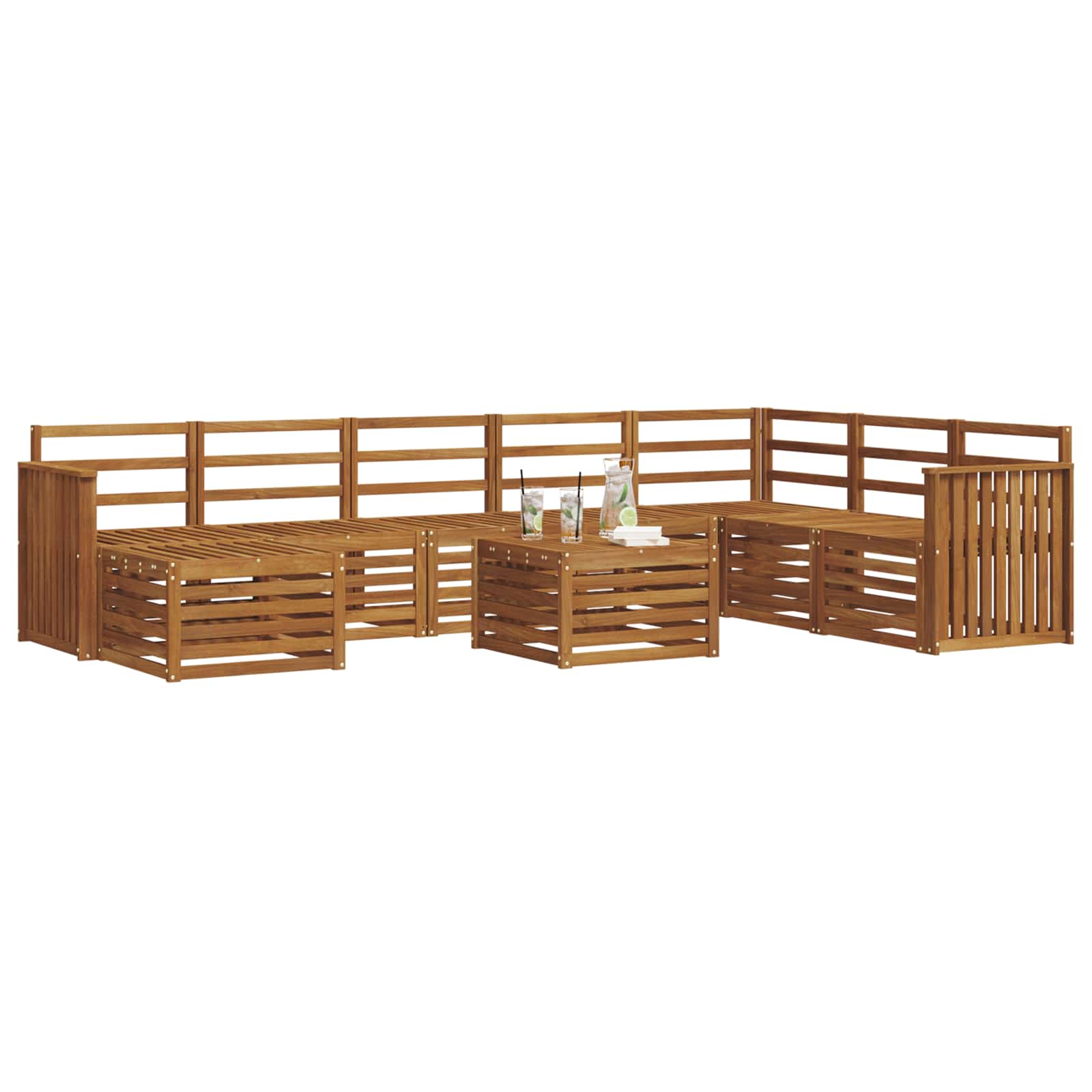 Sofa-Sets Naturel Massief Acaciahout image 3