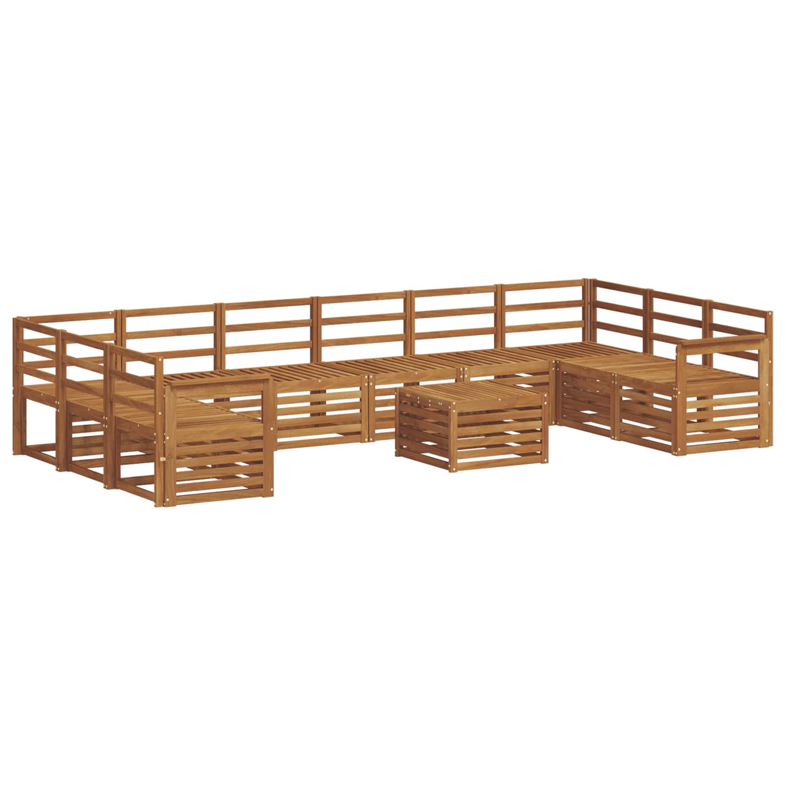 Sofa-Sets Naturel Massief Acaciahout image 2