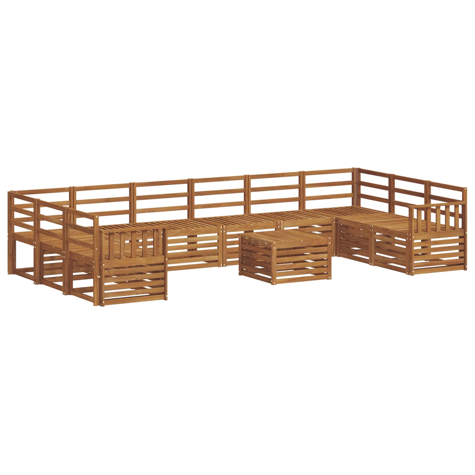 Sofa-Sets Naturel Massief Acaciahout image 2