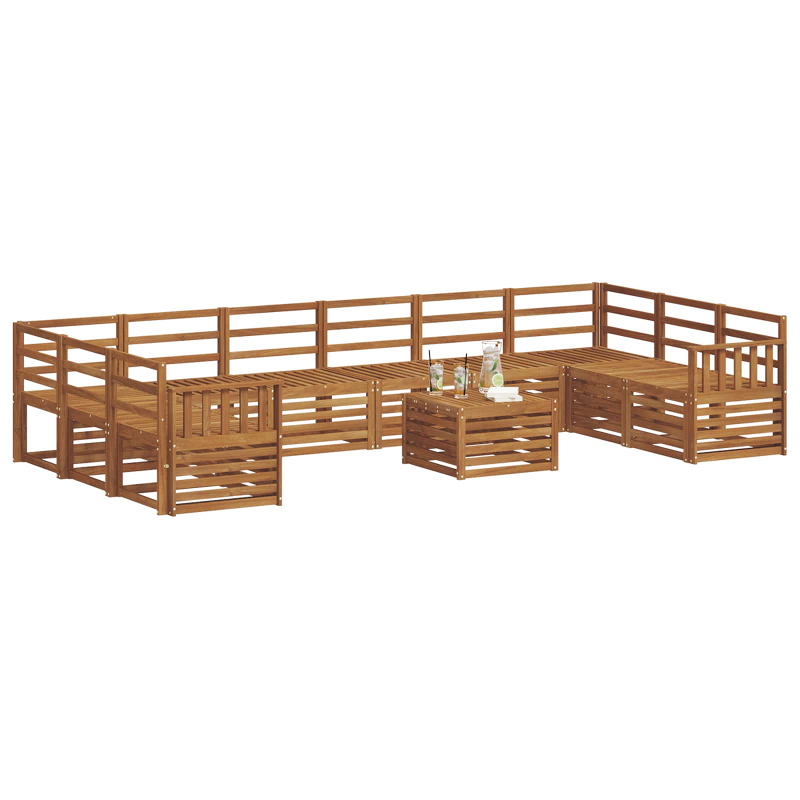 Sofa-Sets Naturel Massief Acaciahout image 3